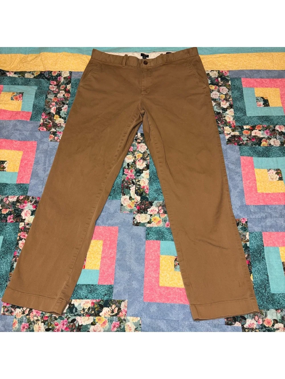 J.Crew Flex Straight Fit Men’s 36 x 32 Khaki Pants Casual Comfy Pants *read